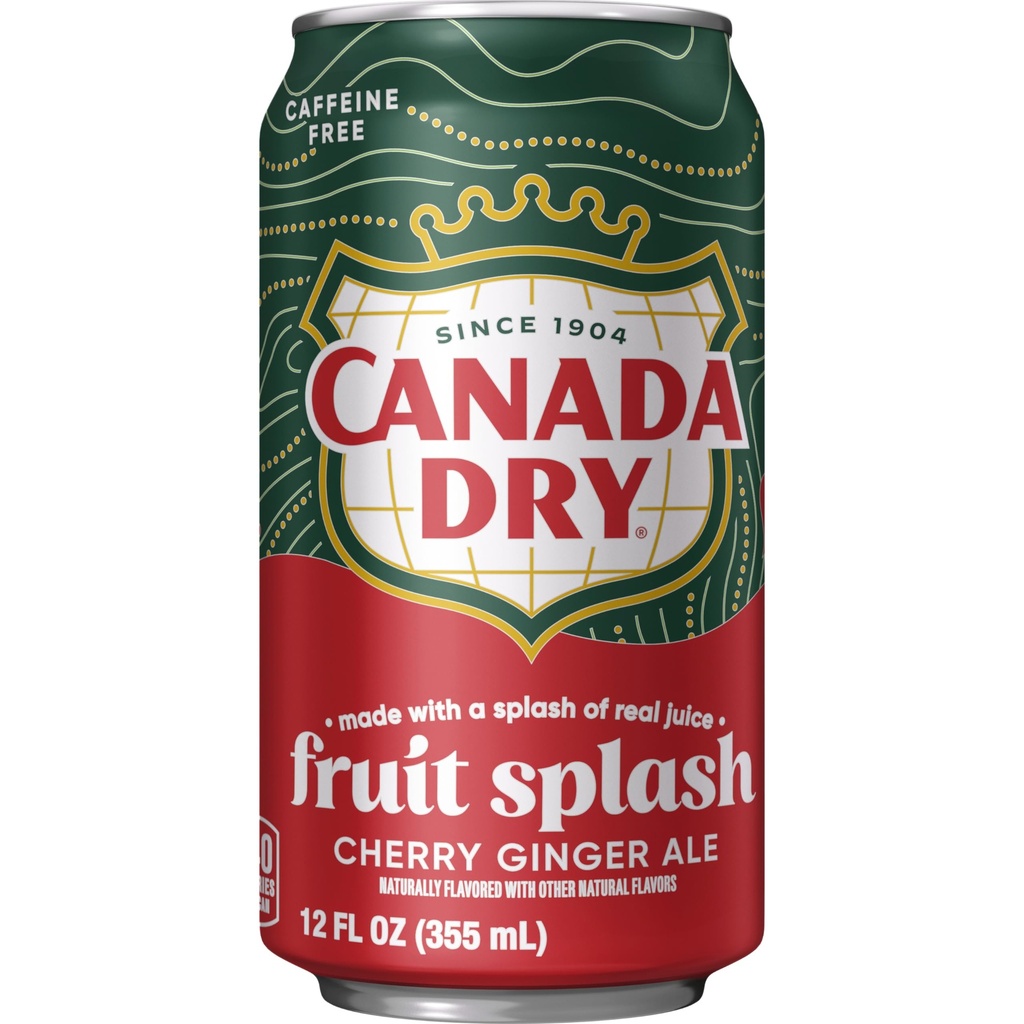 Canada Dry Fruit Splash Ginger 330Ml LATA