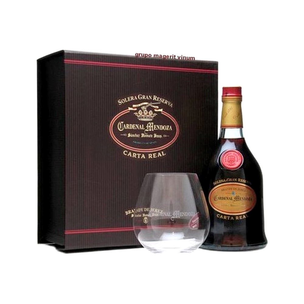 Brandy Carta Real Cardenal Mendoza + Copas 700Ml