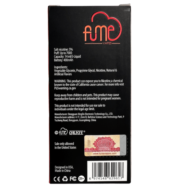 Fume Unlimited Black Ice 7000Puffs