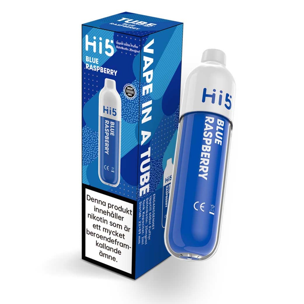 Hi5 Blueberry Raspberry 5000Puffs