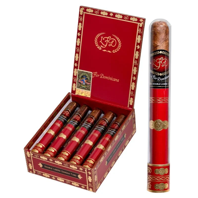 La Flor Dominicana Doble Ligero Crystal Tubo Robusto