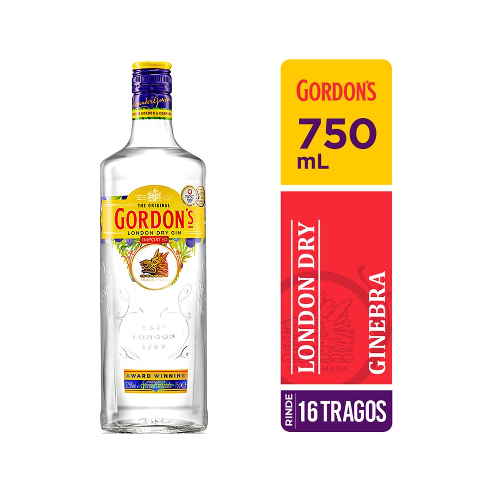 Ginebra Gordons 750Ml