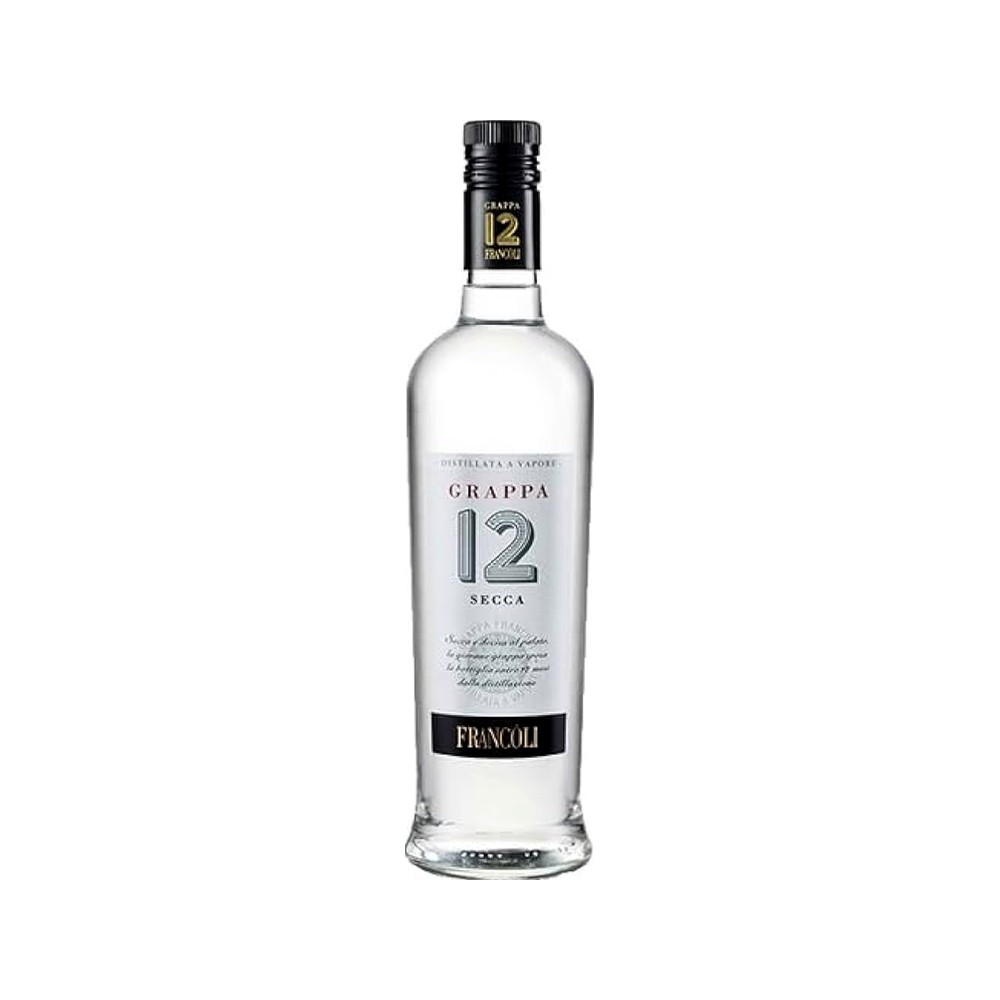 Grappa 12 Secca Bianca Francoli 700Ml
