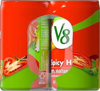 V8 Spicy Hot Vegetable Juice 5.5Oz