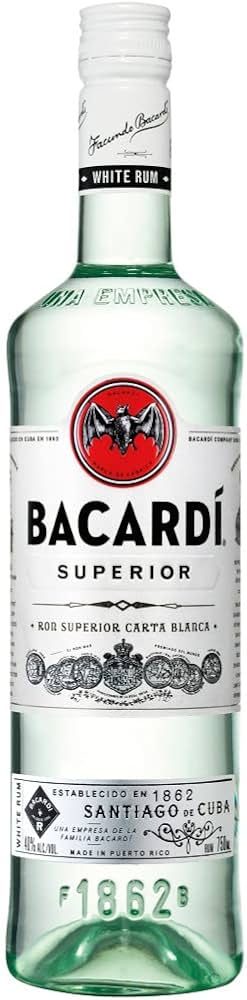 Bacardi Blanco Superior Smooth y Dry 750Ml 