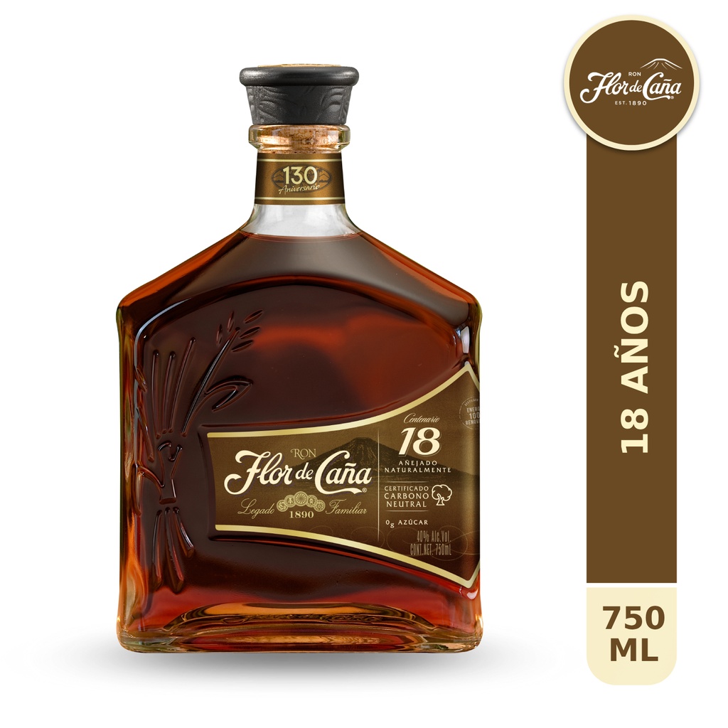Flor De Caña 18 Años 750Ml