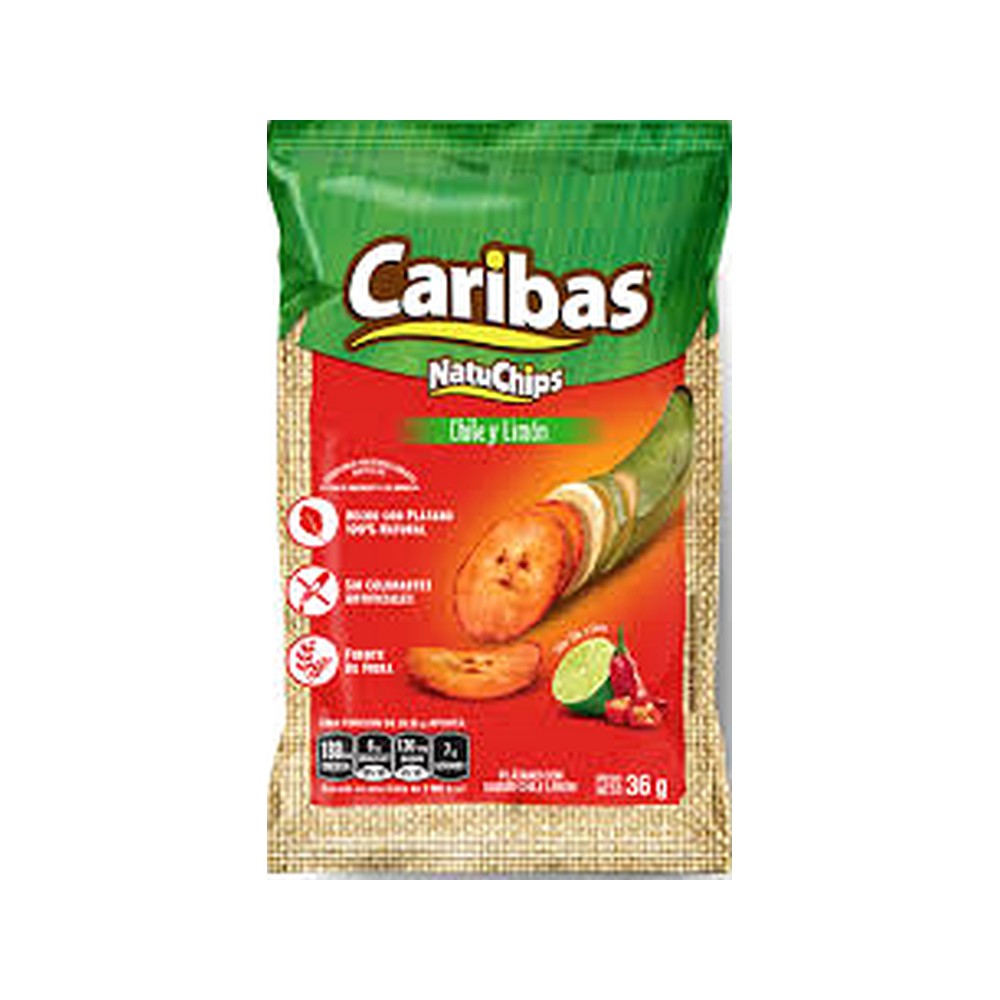 Caribas Natuchips Chile 110Grs