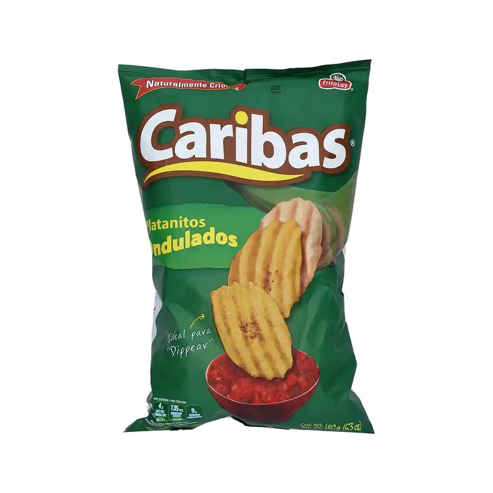 Caribas Platanos Ondulados 180G