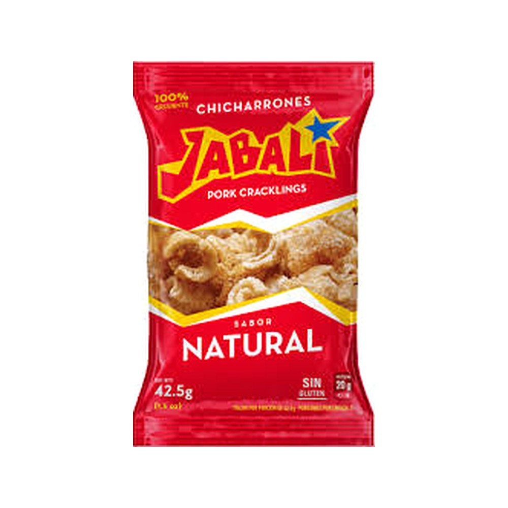 Chicharrones Jabali Natural 1.5Oz
