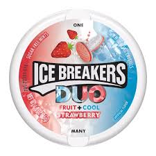 Ice Brakers Duo Strawberry 1.5Oz