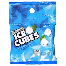 Ice Brakers Ice Cubes Peppermint 1Oz