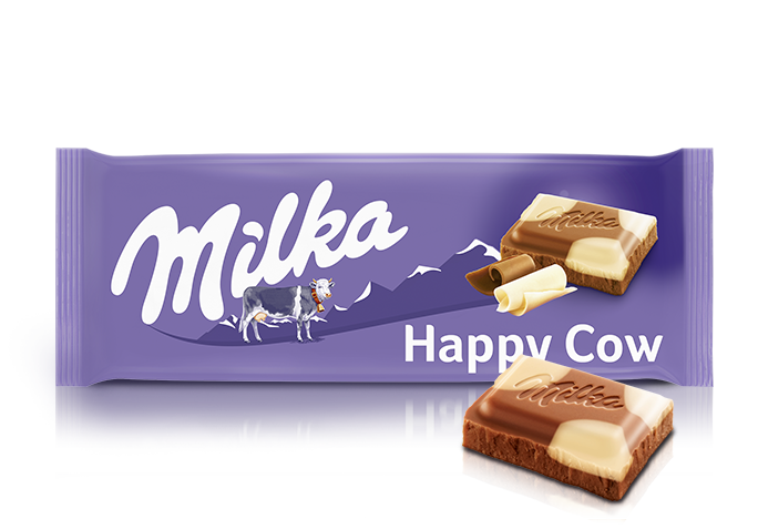 Milka Happy Cow Milk/White 100Grs