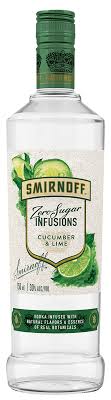 Smirnoff Zero Sugar Cucumber & Lime 750Ml