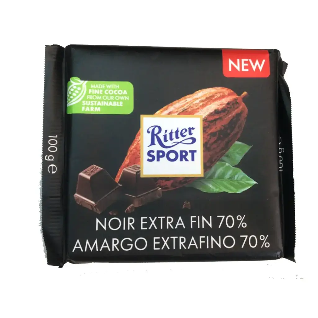 Ritter Amargo Dark Chocolat 70% 100Grs