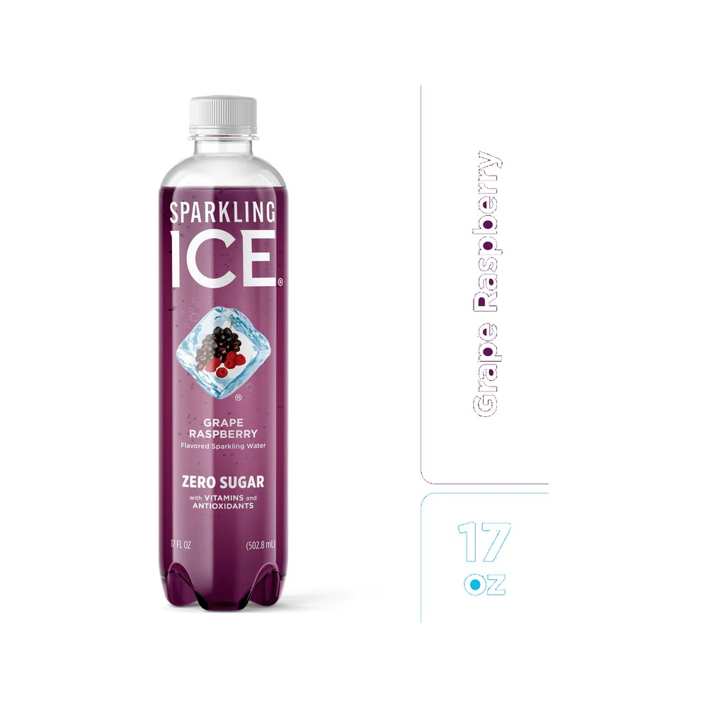Sparkling Ice Grape Raspberry 17Oz 