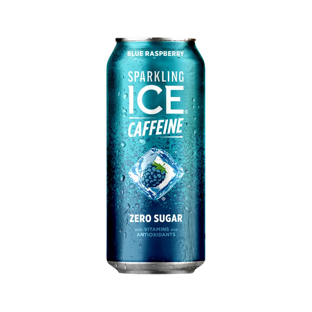 Sparkling Ice + Caffeine Blue Raspberry 16Oz LATA  