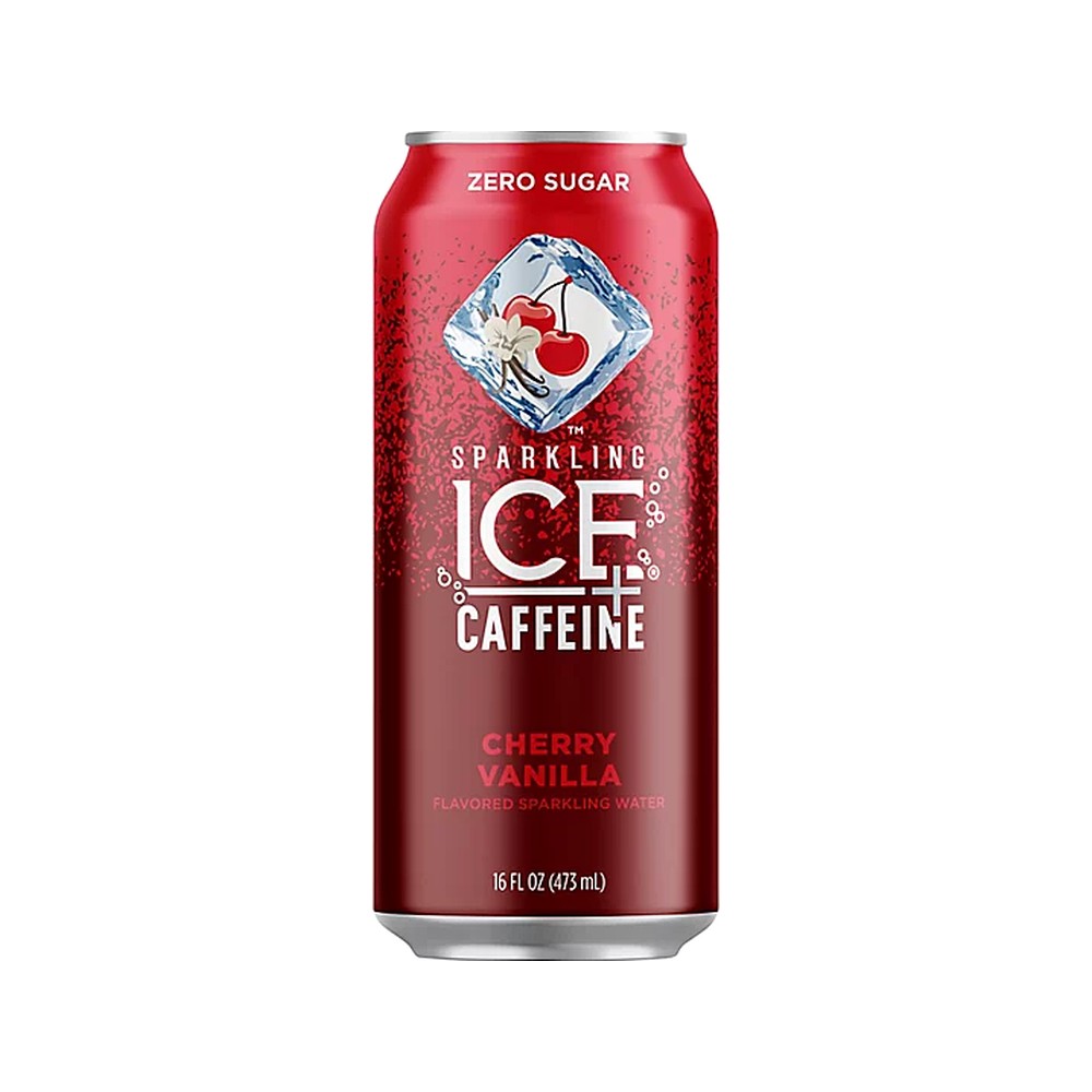 Sparkling Ice + Caffeine Cherry Vainilla 16Oz LATA  