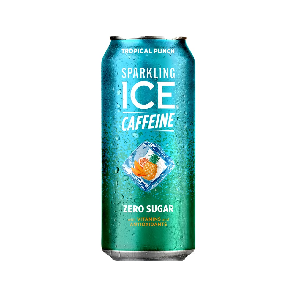 Sparkling Ice + Caffeine Tropical Punch 16Oz LATA  