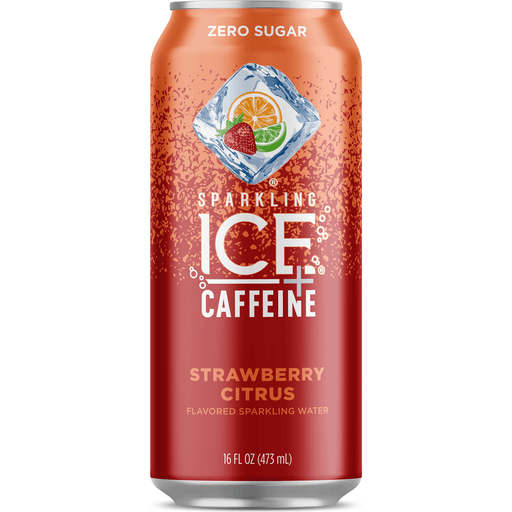 Sparkling Ice + Caffeine Strawberry Citrus 16Oz LATA   