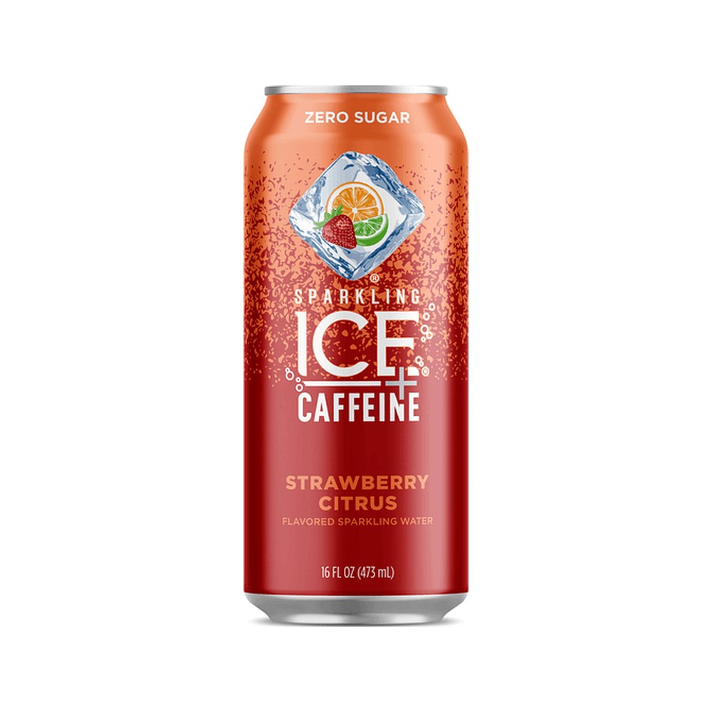 Sparkling Ice + Caffeine Strawberry Citrus 16Oz LATA   