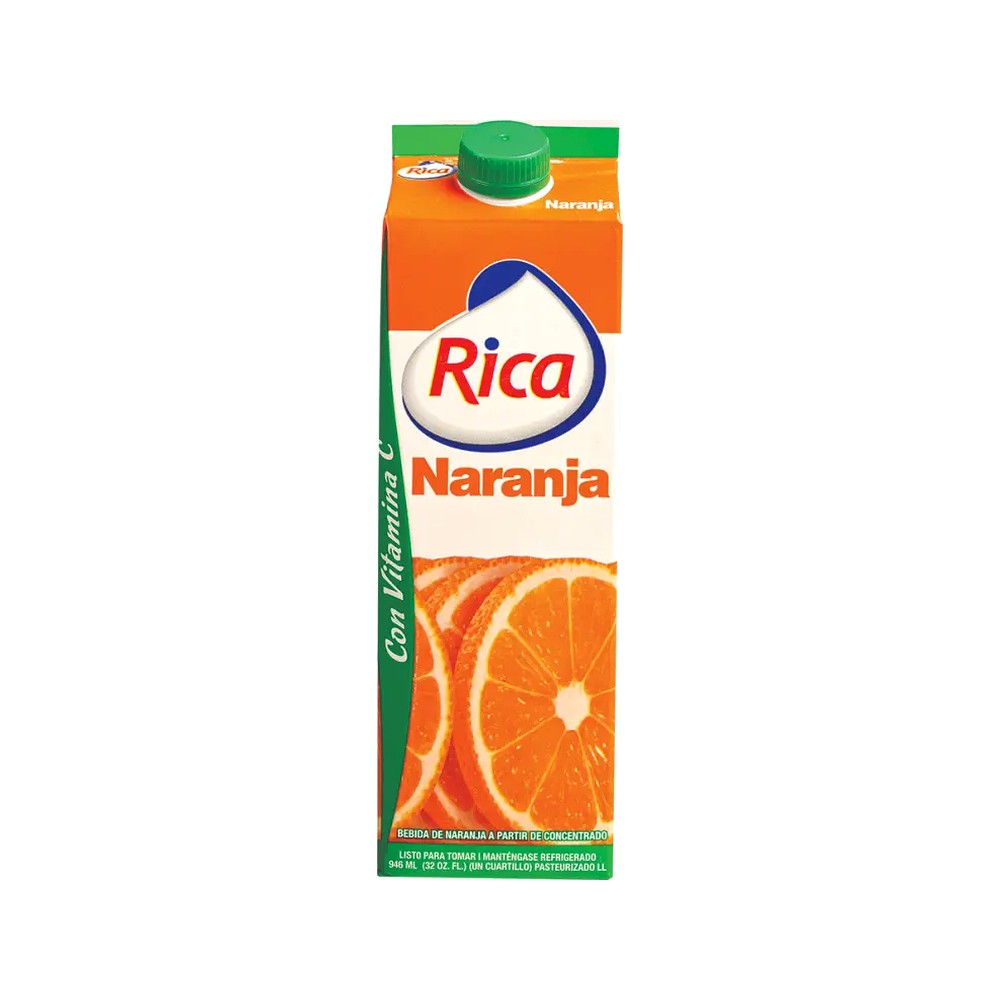 Jugo Rica Naranja Con Azucar 32Oz