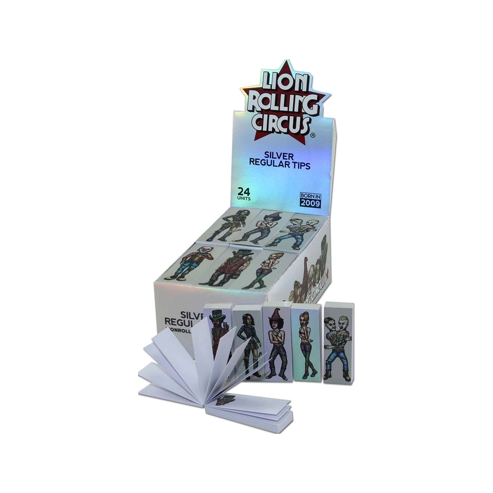 Lion Rolling Circus Filter Carton Silver 