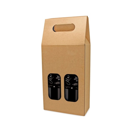 Caja Para De 2 Botellas