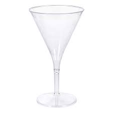 Copa Desechable Martini Anchas