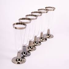 Copa Plast/Plateada 16 OZ (6*1)