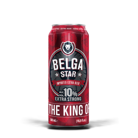 [004610] Belga Star Extra Strong 10% 500Ml LATA