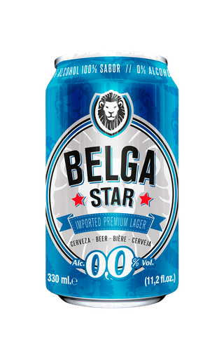 Belga Star Sin Alcohol 330Ml LATA