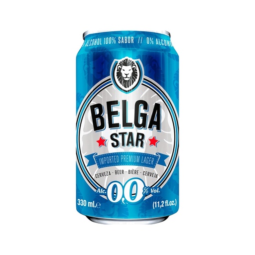 Belga Star Sin Alcohol 330Ml LATA