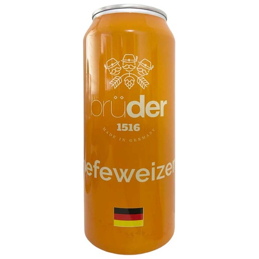 [005942] Bruder Hefeweizen 500Ml LATA