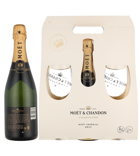 [006000] Moet & Chandon Brut Punto Rojo + 2 Copas
