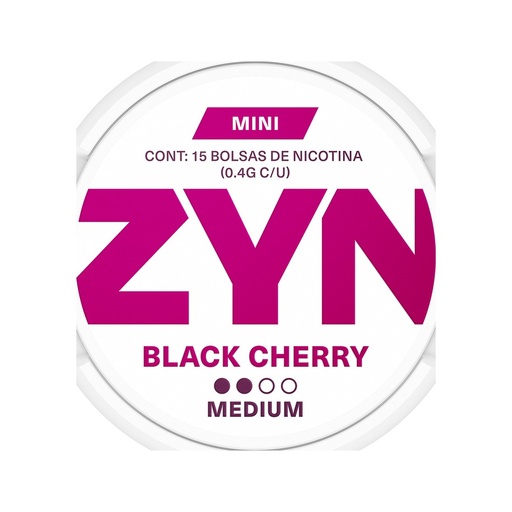 Zyn Black Black Cherry Medium 15Mini
