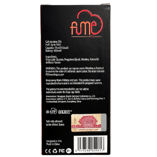 [006241] Fume Unlimited Black Ice 7000Puffs