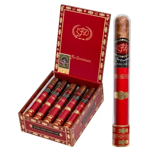 La Flor Dominicana Doble Ligero Crystal Tubo Robusto