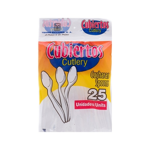 Cuchara Plastica Paq.