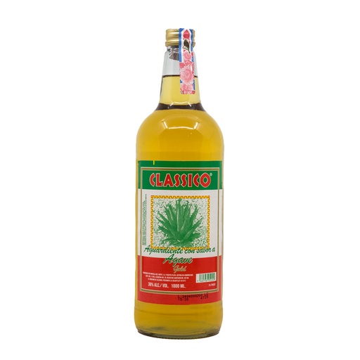 [006958] Classico Aguardiente Con Sabor A Agave Dorado 1000Ml