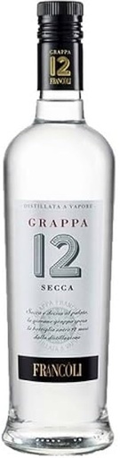 [006668] Grappa 12 Secca Bianca Francoli 700Ml