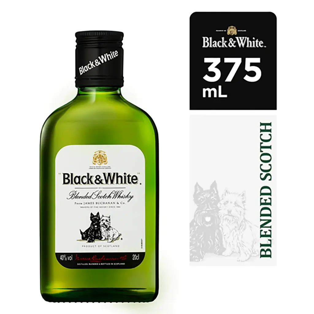 [137928] Black & White Blended Scotch 375Ml