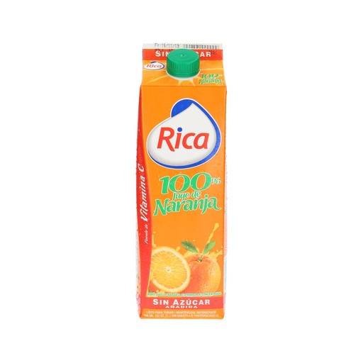 Jugo De Naranja Rica S/A 100% C.C