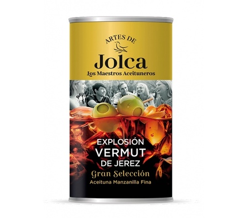 [004005] Aceituna Jolca Rell. Anchoa Vermut 350Grs 