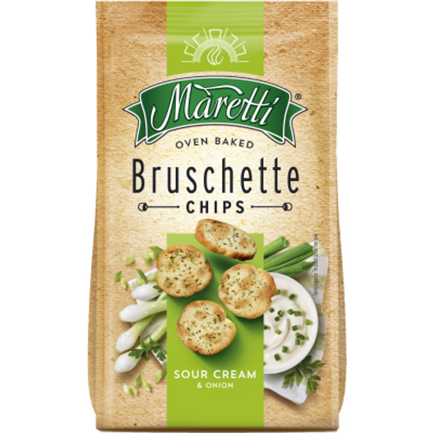 Maretti Bruschette Sour Cream & Onion 140Grs