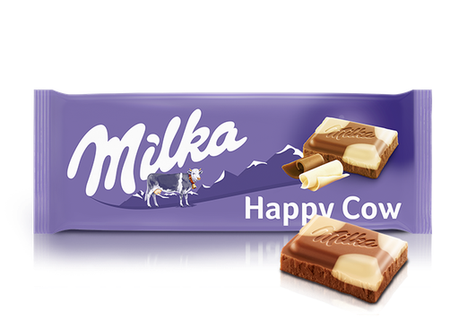 Milka Happy Cow Milk/White 100Grs