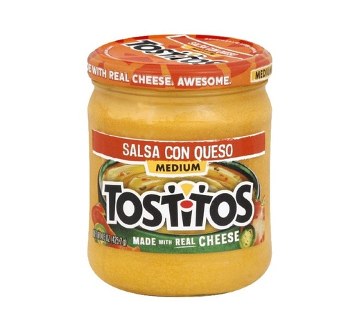 Salsa Tostitos Queso Mild 15Oz