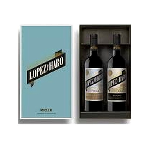 Estuche 2BOTELLA Lopez De Haro Crianza + Reserva 750Ml