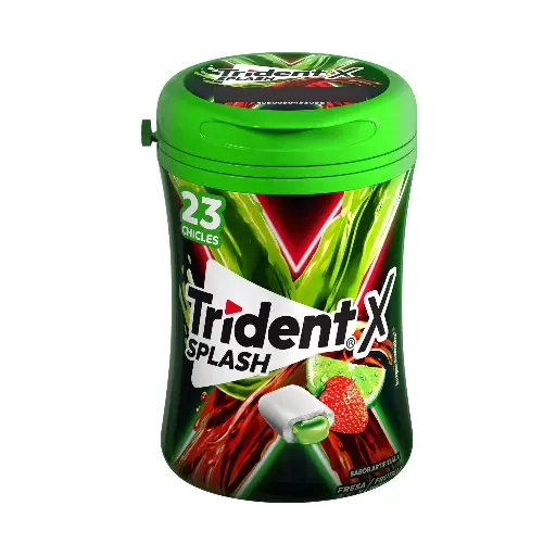 Trident Botella Fresa Limon 23 Piezas