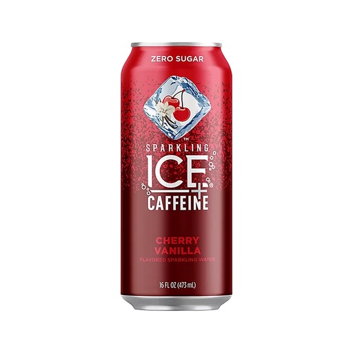 Sparkling Ice + Caffeine Cherry Vainilla 16Oz LATA  