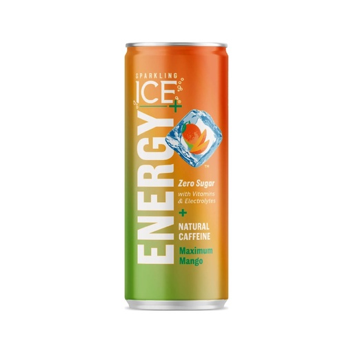 Sparkling Ice + Energy Maximum Mango 12Oz LATA  